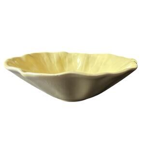Vintage Metlox Poppytrail Lotus Yellow‎ Salad Bowl 7” Check Photos
